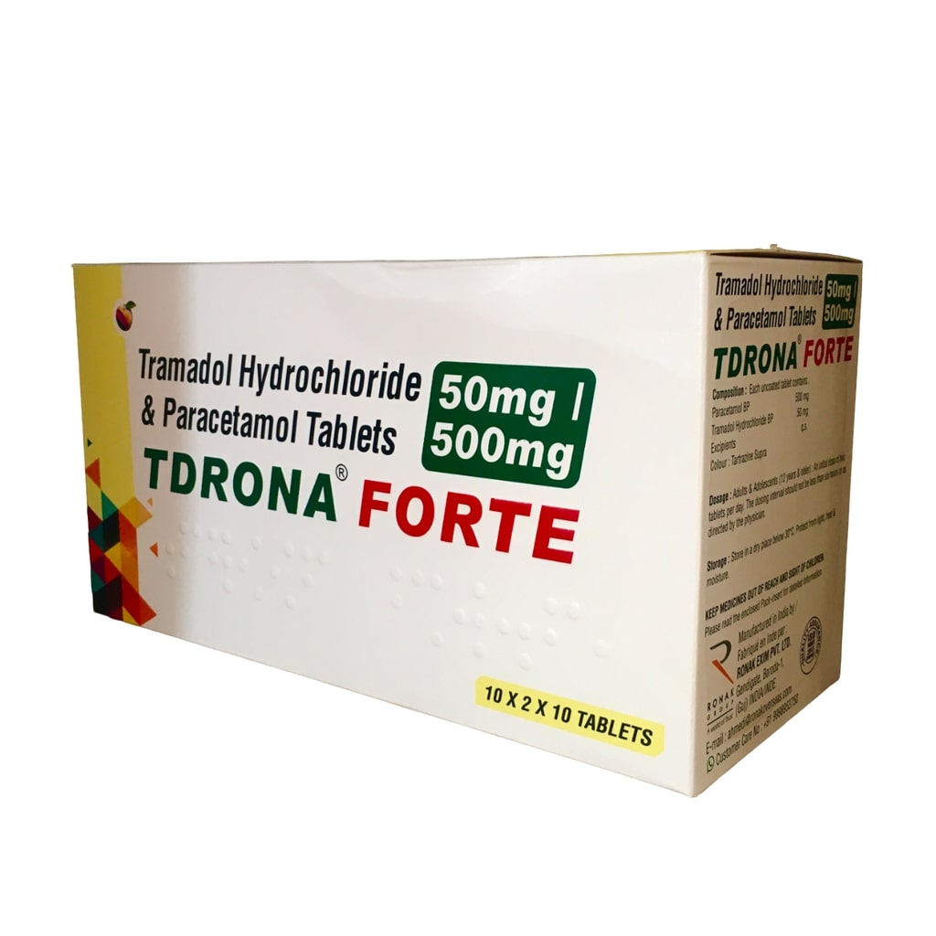 TDRONA FORTE 50/500MG (Tramadol)