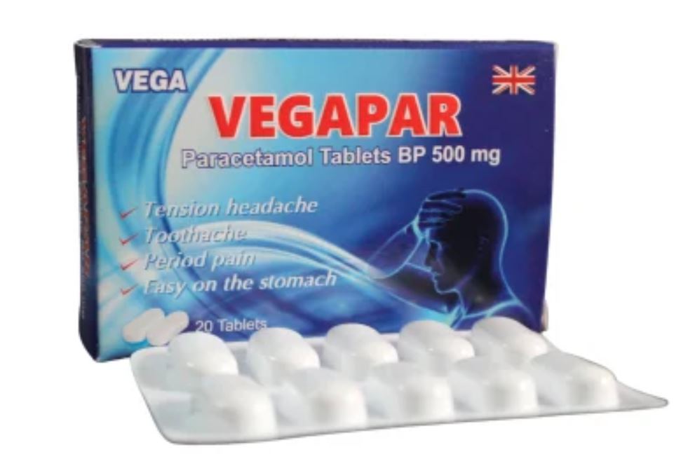 Paracetamol  500Mg Tab 20'S Vega Uk