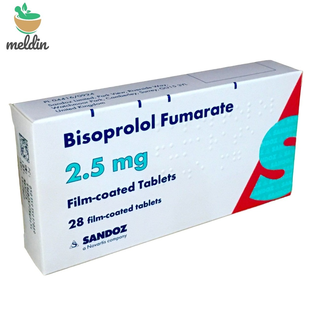Bisoprolol Fumarate 2.5mg Tab 28's (Sandoz)