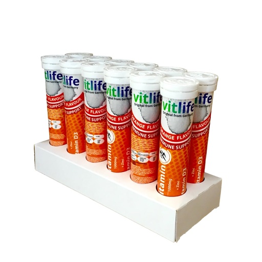 [TM-19] EFF VIT C + D + ZINC +  TABS 1G 10mg 10ug VITLIFE